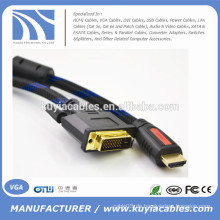 1080p 5ft / 1.5M Kabel HDMI zu DVI24 + 1 Schnur für PS3 Blu-ray DVD HDTV LCD 1080P XBOX